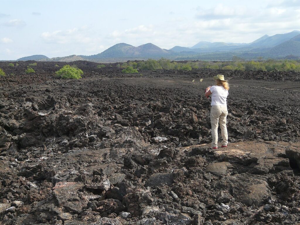 The Shetani lava flow and volcanic cones of the Chyulu Hills