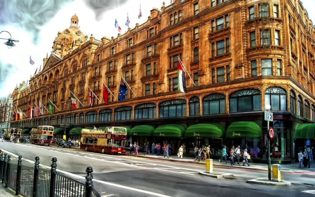 Harrods Department Store in Knightsbridge London