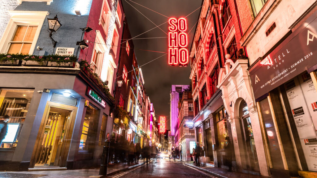 SOHO at Christmas time - London, UK